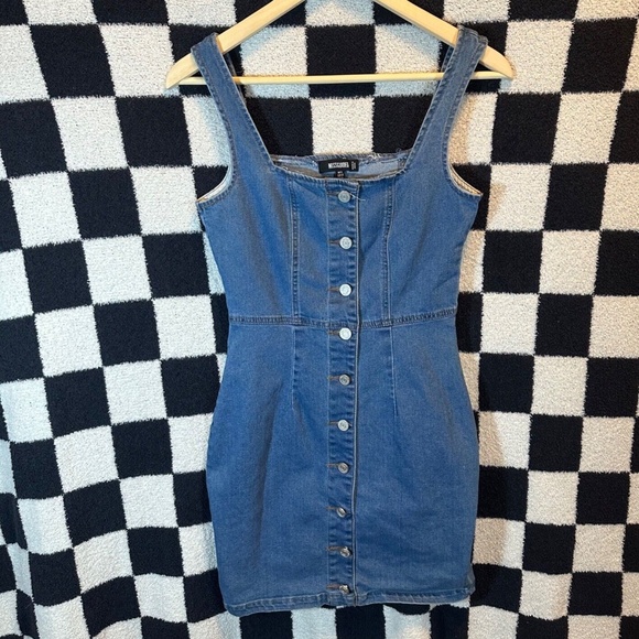 Missguided Dresses & Skirts - Missguided Denim Mini Con Button Down Dress Women's Size 2